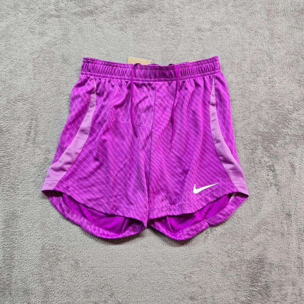 Nike Women's Dri-FIT Strike Soccer Shorts XS Standard Fit Purple Training